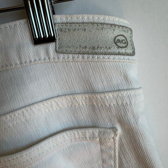 AG The Stilt Roll Up Skinny Jeans White Denim Womens 30 Mid Rise Stretch Classic - Picture 8 of 14